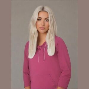 Crable Women's Burgundy Red Long Sleeve Sweatshirt Small